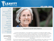 Tablet Screenshot of leavittfamilymedicine.com